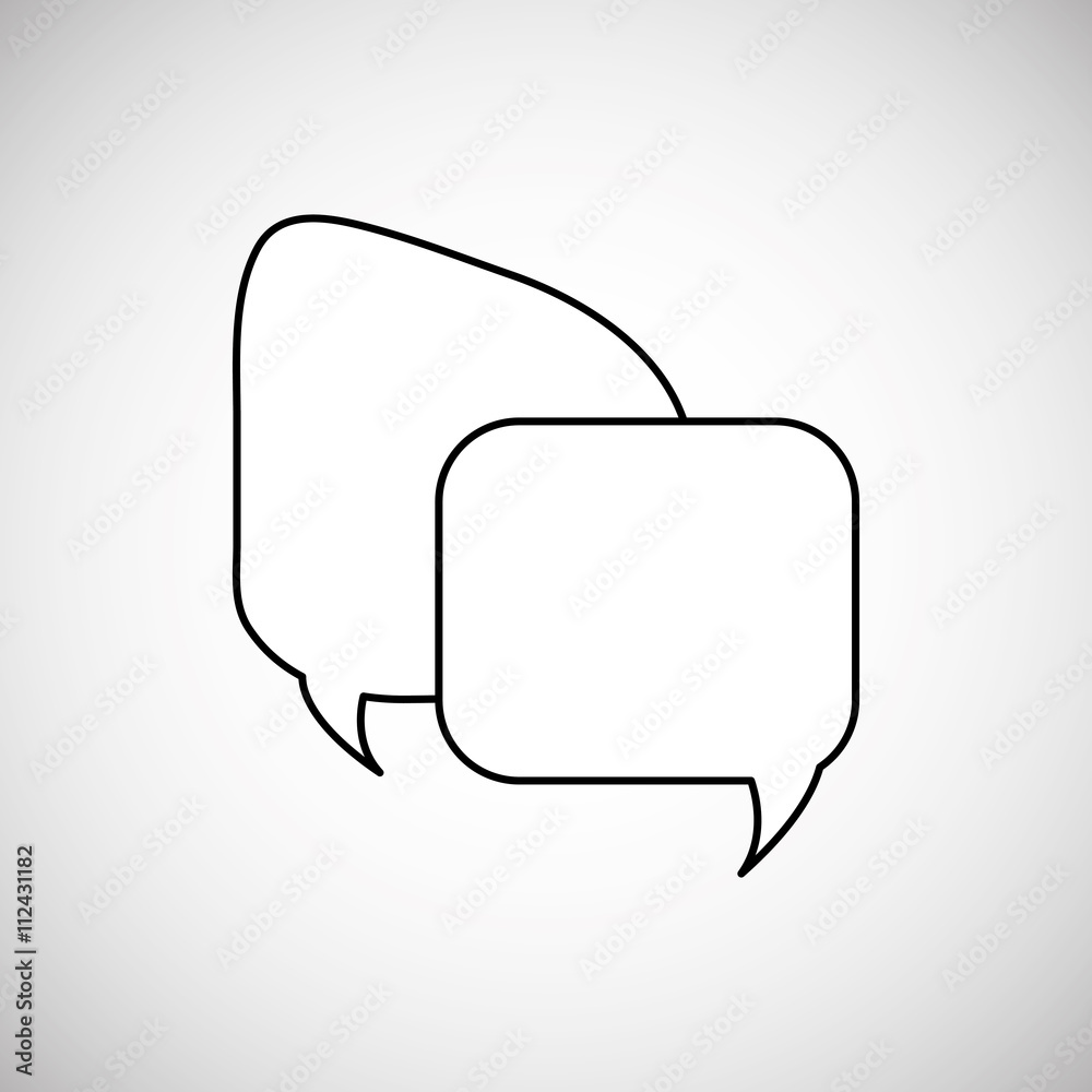 Fototapeta premium Communication design. bubble icon. Colorful design , vector