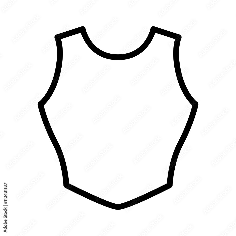 Body vest breastplate armor line art icon for games and websites Body vest breastplate armor line art icon for games and websites