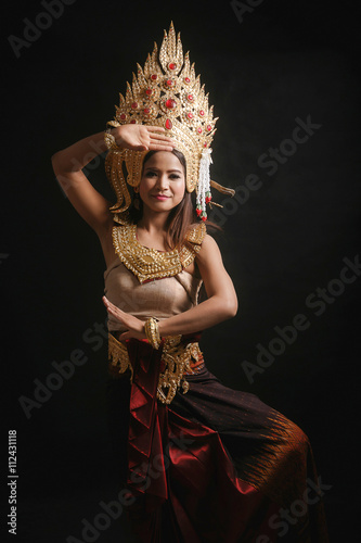 Apsara dancing portrait