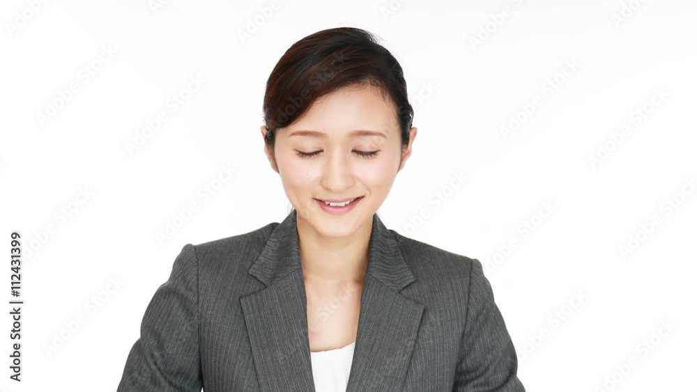 笑顔のビジネスウーマン 笑顔のビジネスウーマン