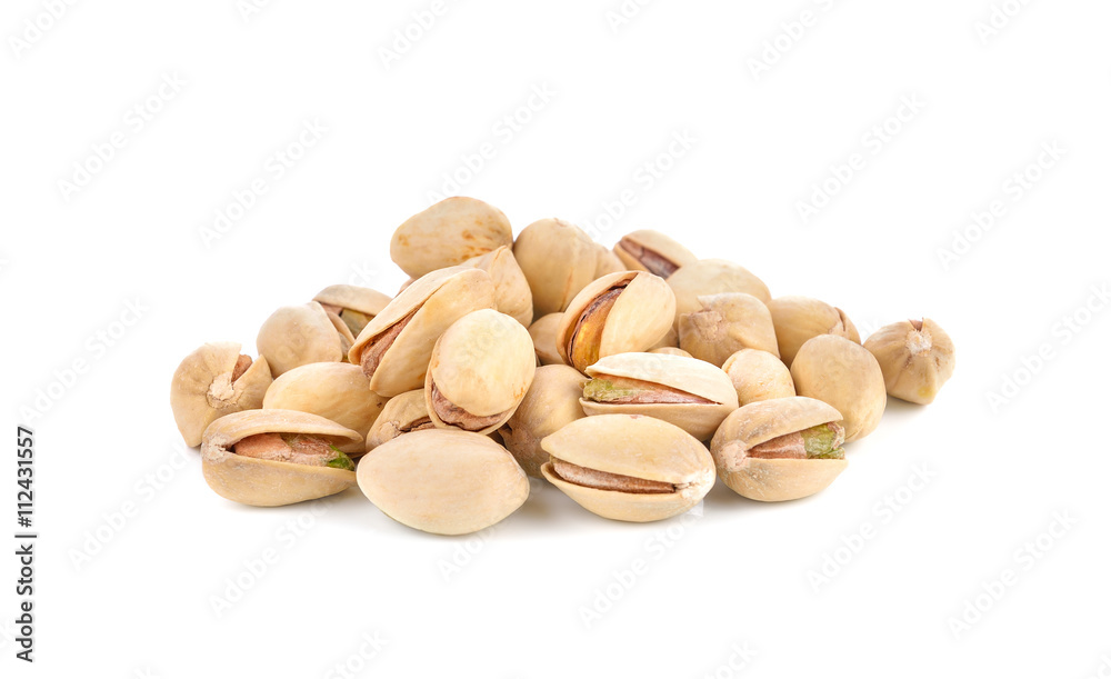Pistachio nut on white background Pistachio nut on white background