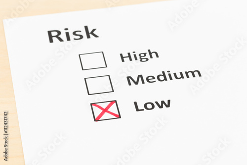 Risk assessment check box