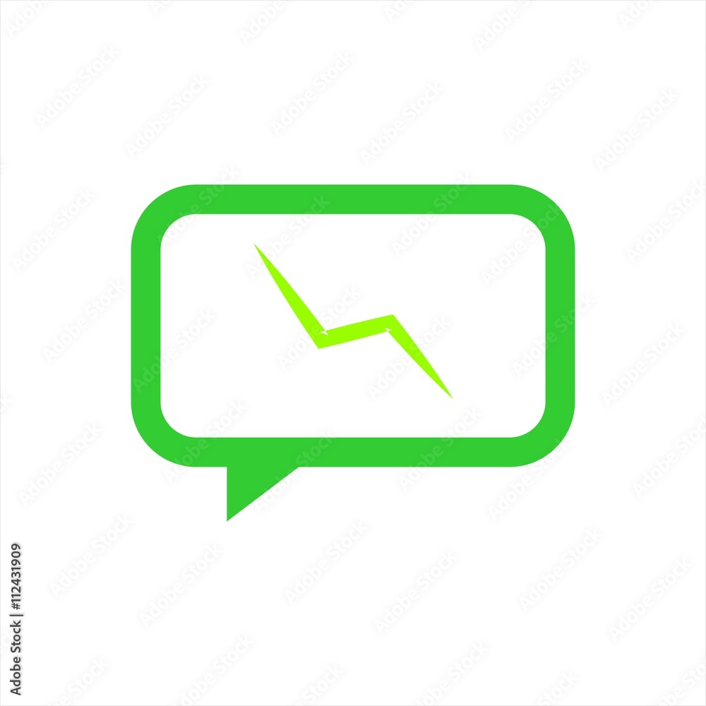 Chat vector logo icon