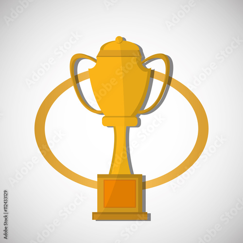 Champion design. winner icon. Colorful illustration , vector