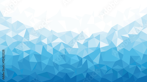 Ice Polygonal Mosaic Background 16:9 photo
