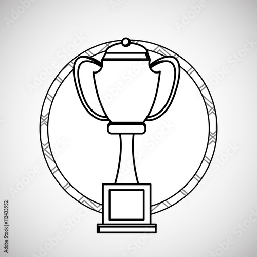 Champion design. winner icon. Colorful illustration , vector