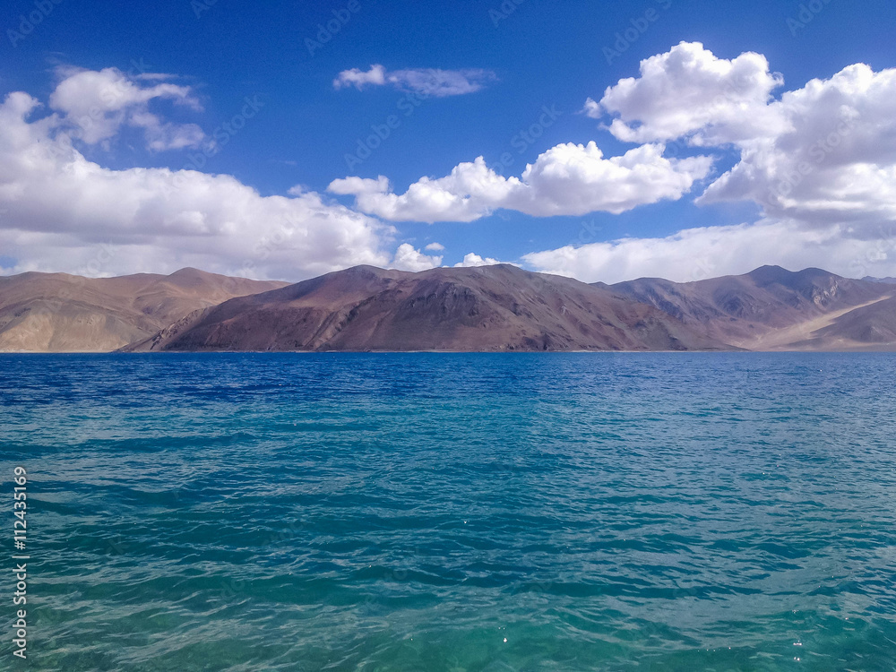 Pangong Lake in Leh, Ladakh Region, India.