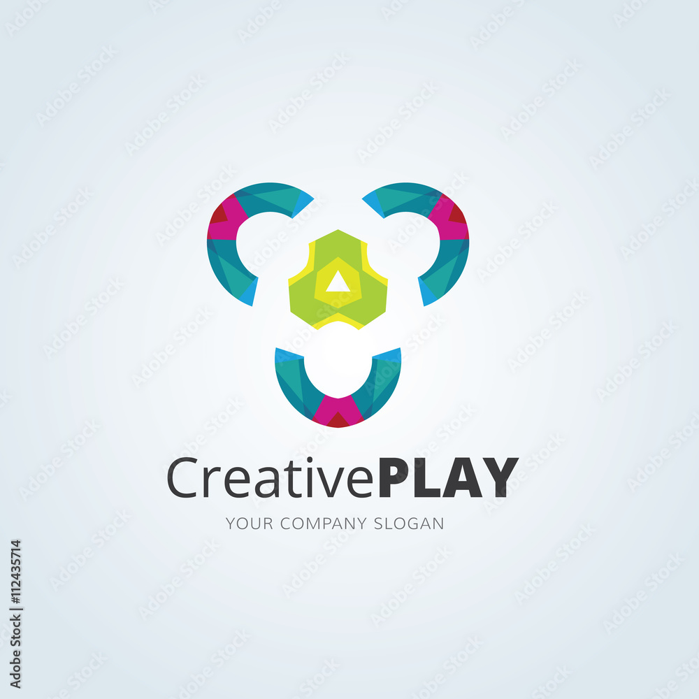 Family logo, kids logo,people logo,play and love logo concept,creative idea logo,vector logo template.