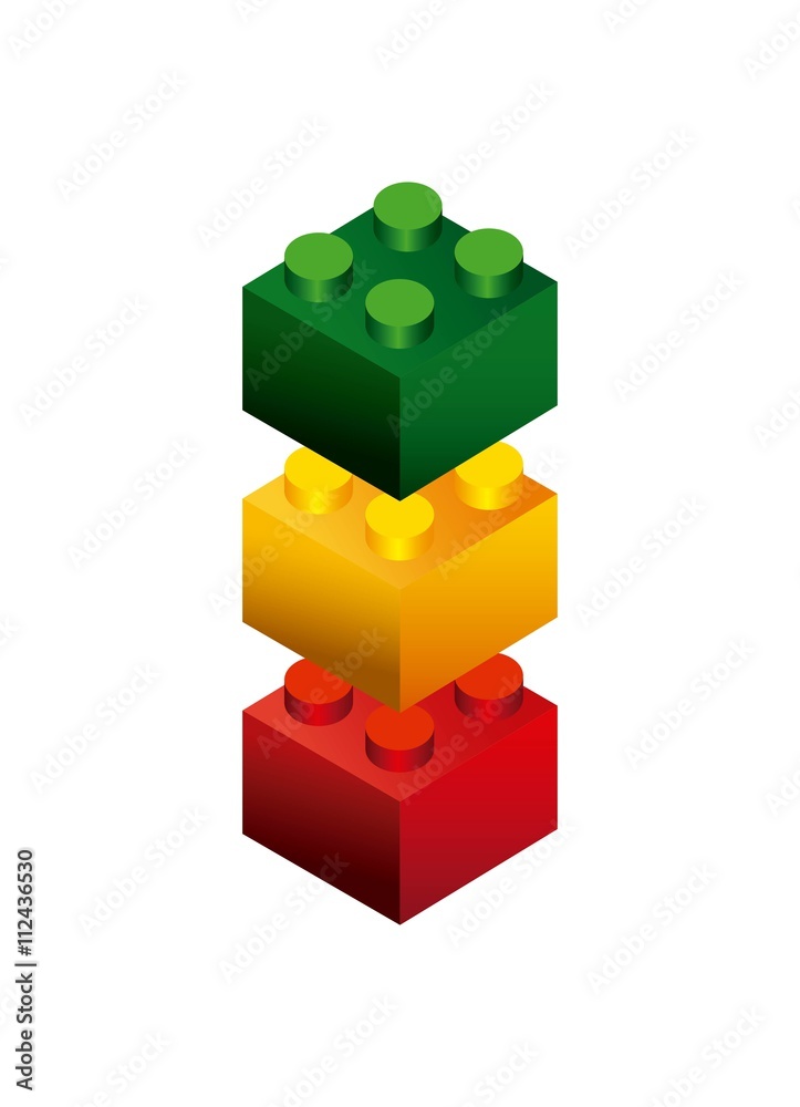 Obraz premium blocks to build design