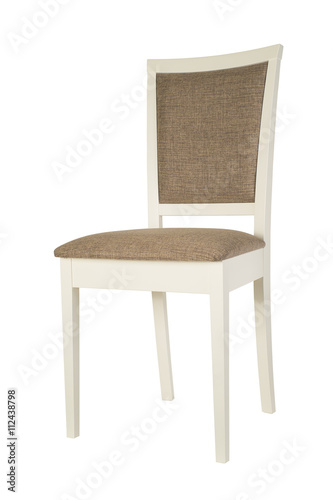 Wooden kitchen chair with fabric
