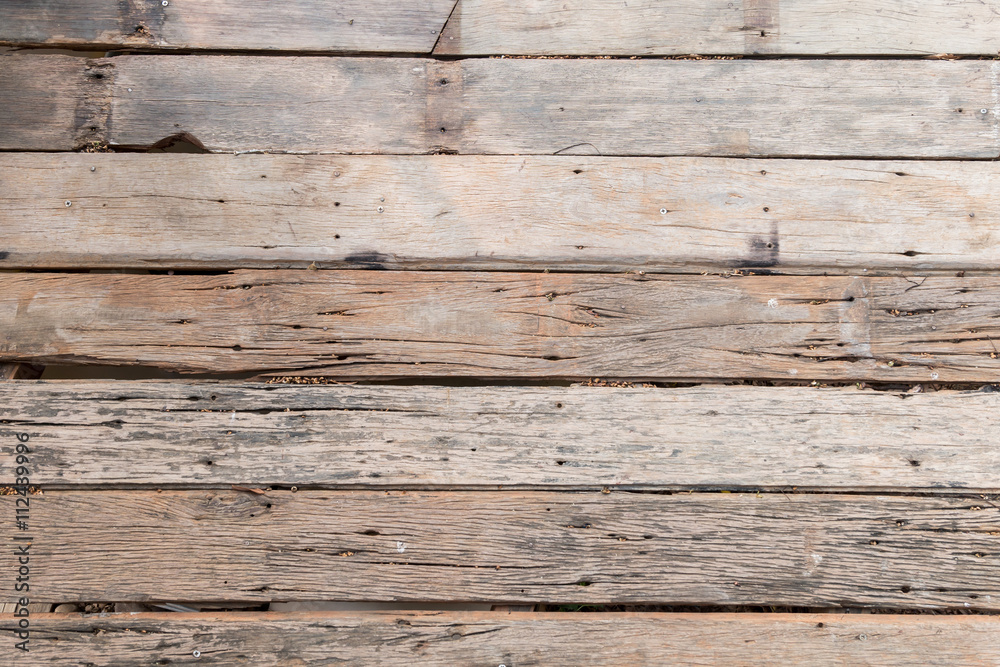 Top view of old wooden plank floor, texture Top view of old wooden plank floor, texture