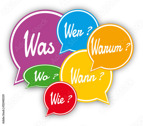 Bulles questions plusieurs couleurs 