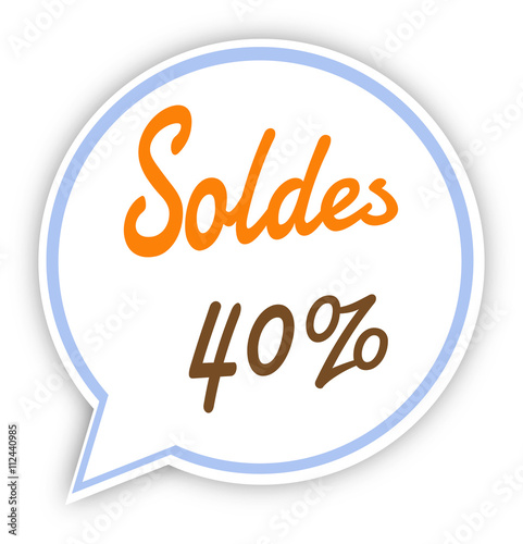 Bulles réduction promotion soldes pourcentages