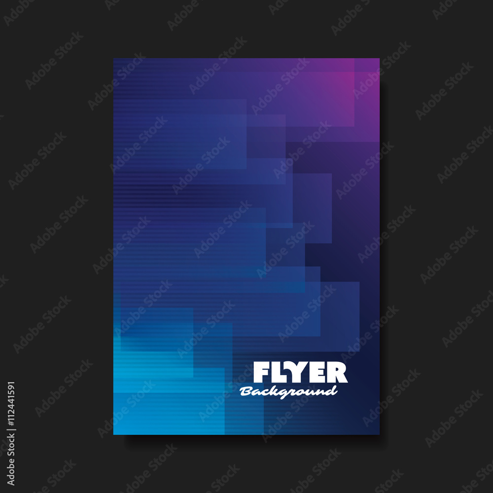 Flyer or Cover Design with Abstract Background
