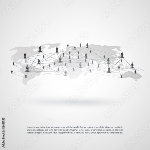 Networks - Business Connections - Social Media Concept Design