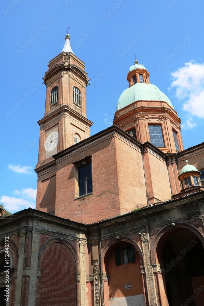 View to Church Santi Bartolomeo and Gaetano in Bologna, Italy