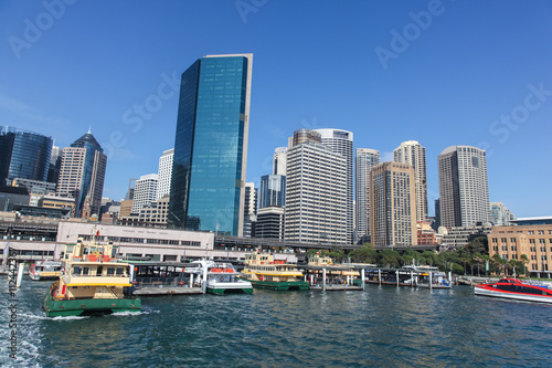 Circular Quay - Sydney Australia. Ferrys from circular quay travel to areas around Sydney Harbour including Toranga Zone, Manly and Paramatta © jeayesy