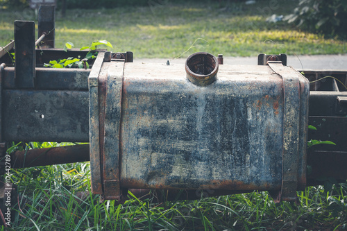 Old car gas tank