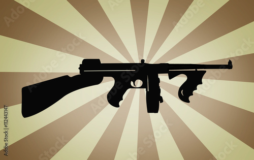 Retro machine gun