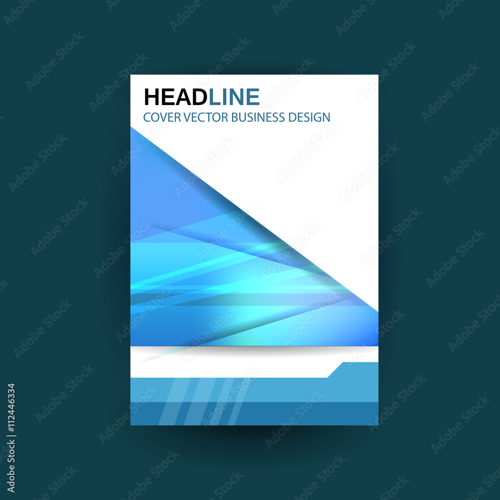 Naklejka premium A4 cover annual flyer report business vector