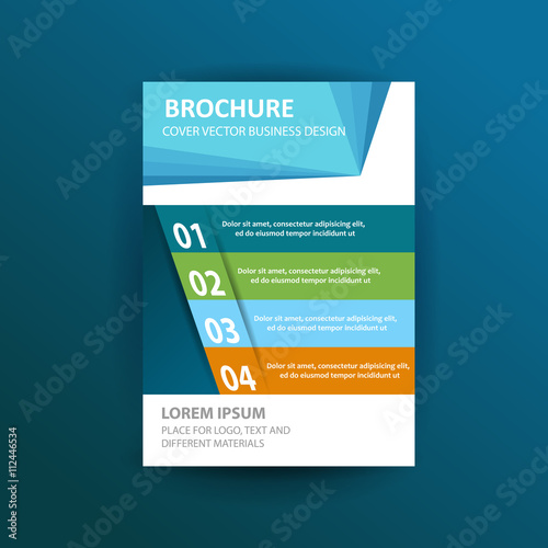 A4 cover annual flyer report business vector