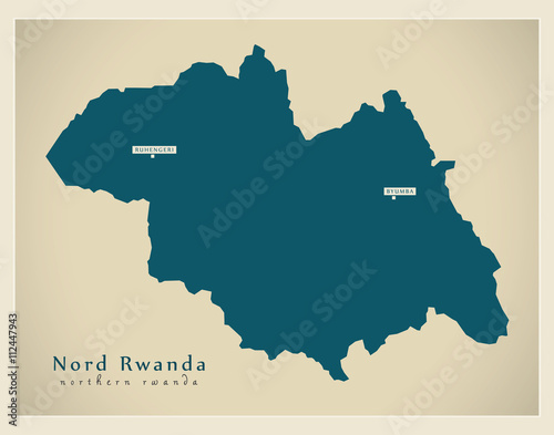 Modern Map - Nord Rwanda RW