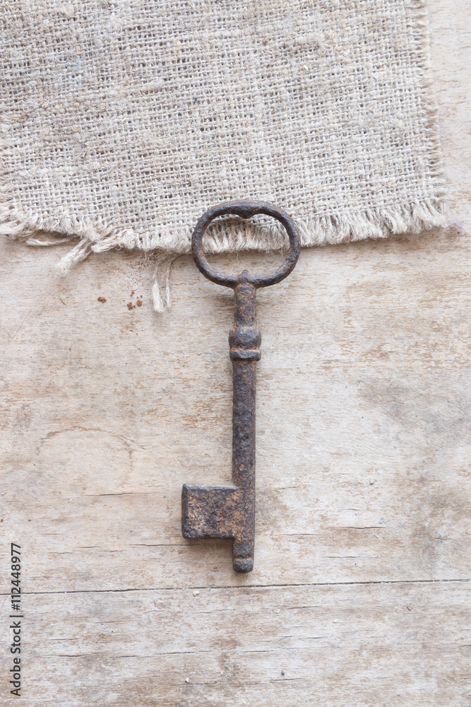rusty key on the table rusty key on the table