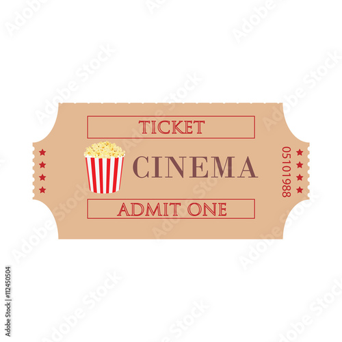 Cinema ticket vector