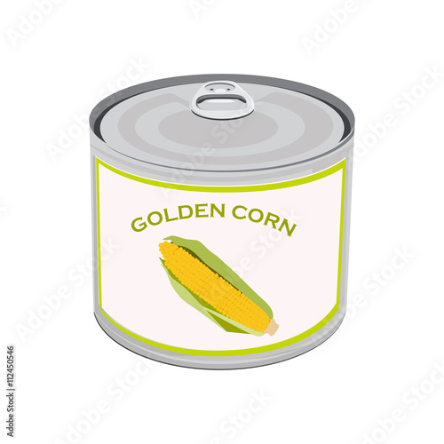 Golden corn can
