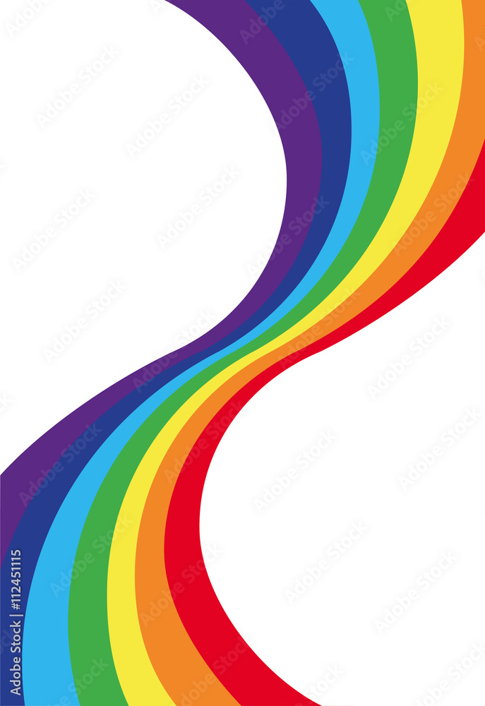 abstract rainbow wave on a white background abstract rainbow wave on a white background