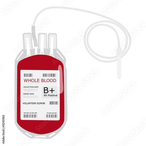 Blood bag vector