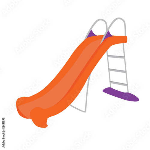 Kids slide vector