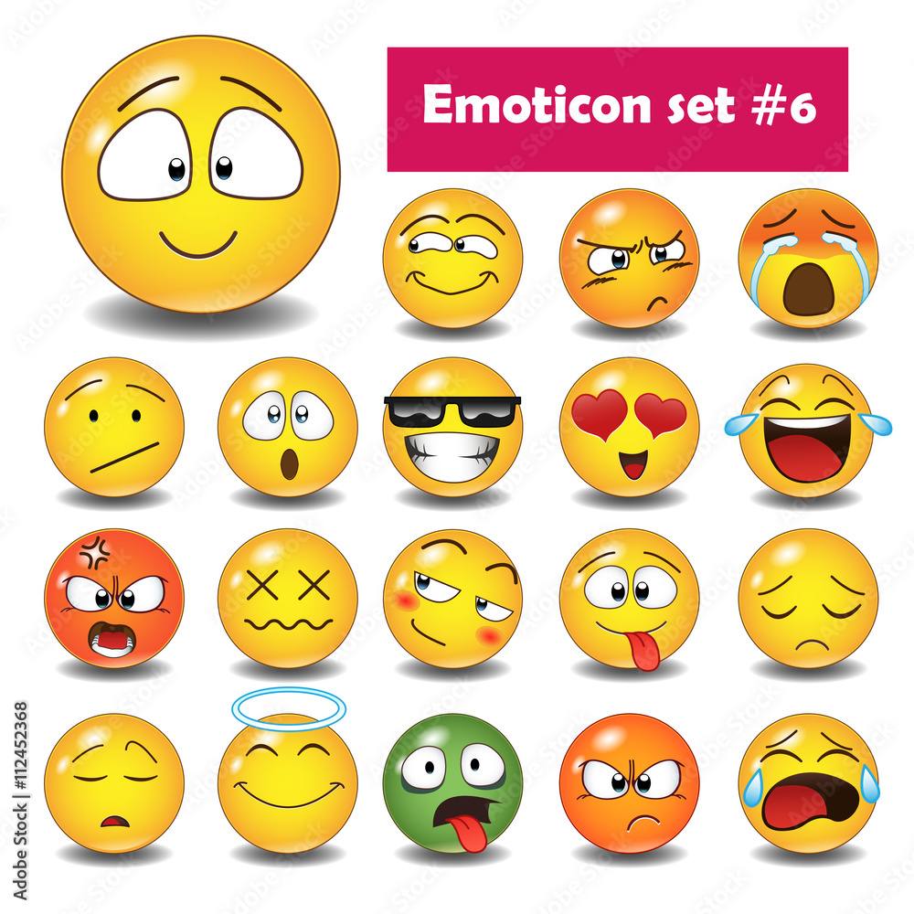 Set of emoticons N6 Set of emoticons N6