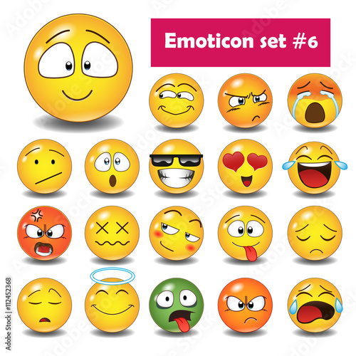 Set of emoticons N6