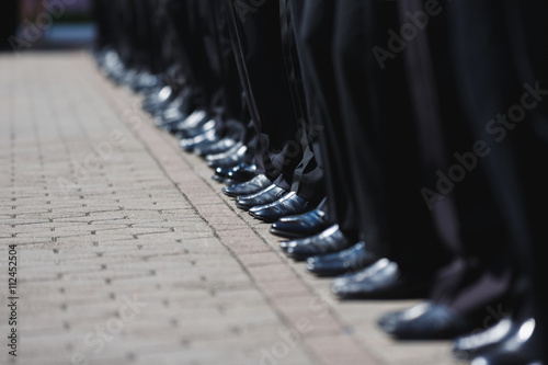 Boot row of cadets photo