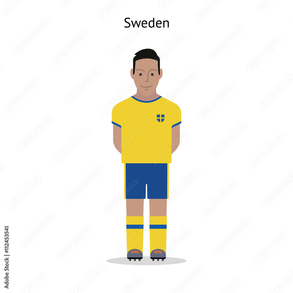Football kit. Sweden Football kit. Sweden
