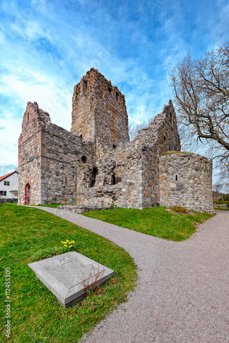 Fotografie Ruins of St. Olof's Church in Sigtuna