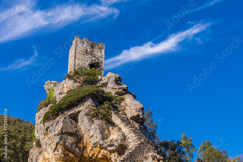 Turmruine Torre de la Pena bei Tarifa an der Atlantikküste in Andalusien