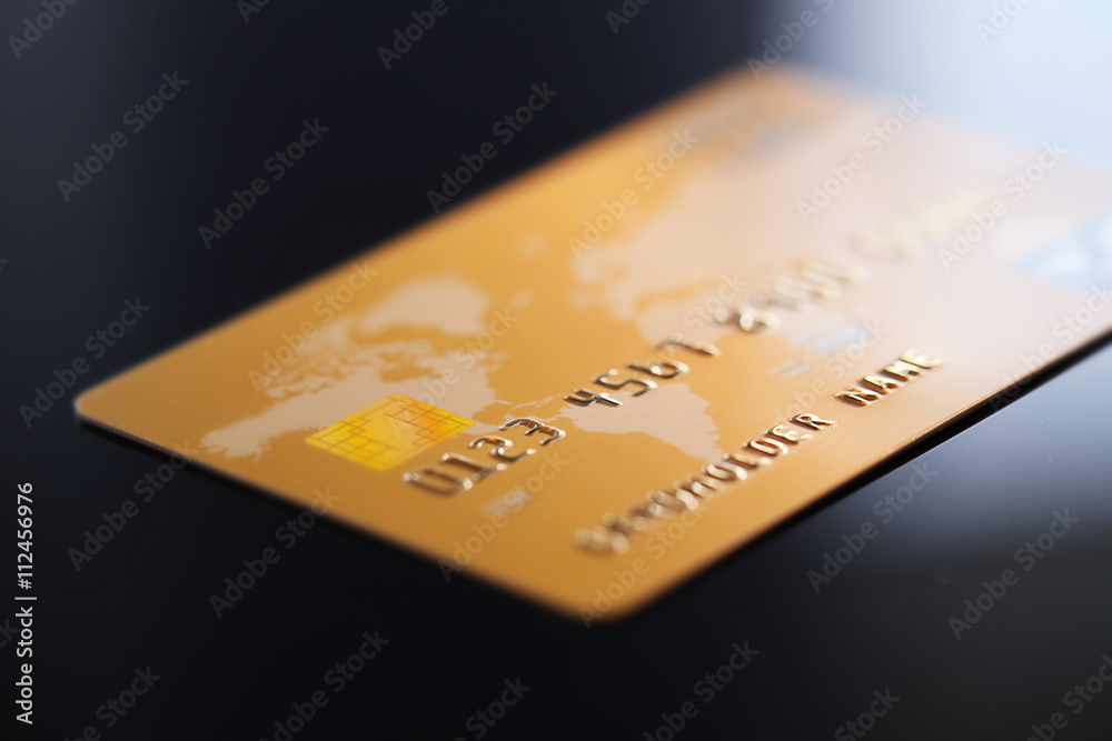 Credit card, close up Credit card, close up