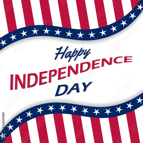 Vector background for US Independence Day.