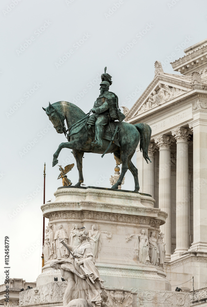 Obraz premium Altar of the Fatherland (Altare della Patria) known as the Monumento Nazionale a Vittorio Emanuele II (