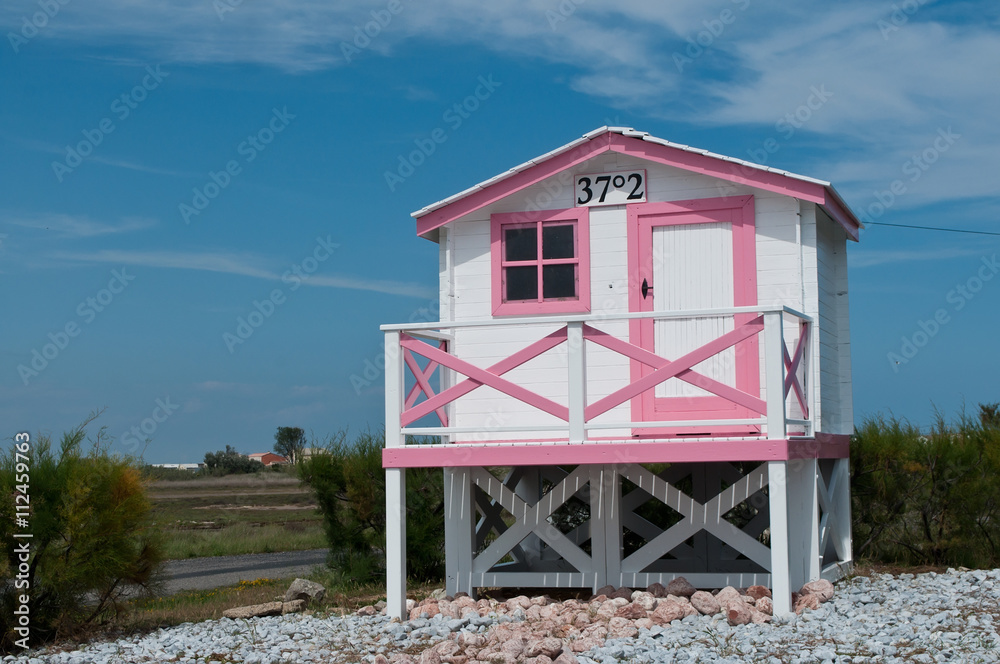 Chalets en bois sur pilotis à Gruissan - Narbonne plage - Aude Chalets en bois sur pilotis à Gruissan - Narbonne plage - Aude