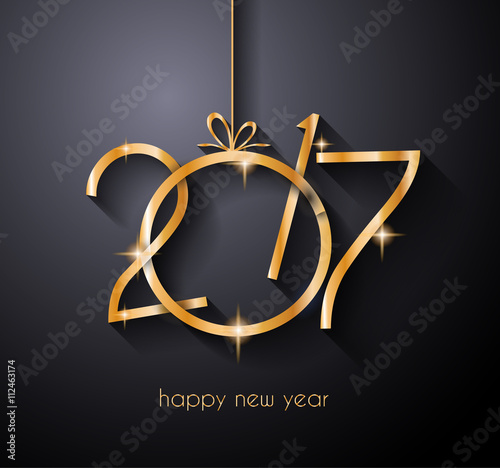 2017 Happy New Year Background for your Flyers and Greetings Card