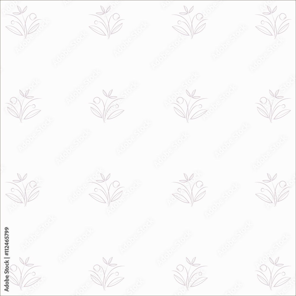 Violet floral texture on white, hand drawn, vector illustration Violet floral texture on white, hand drawn, vector illustration