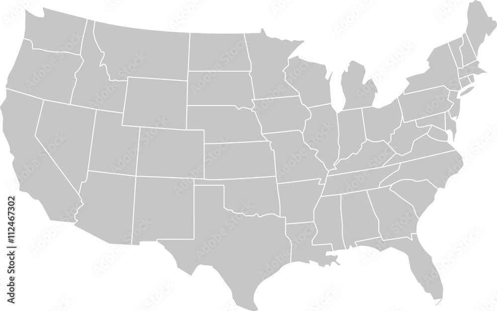 Naklejka USA map