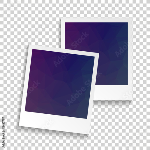 Photo frame retro Illustration. Photo frame isolated on a background. Photo frame mock up. Photo frame border. Photo frame on plaid background. Photo frame retro. Photo frame - stock vector