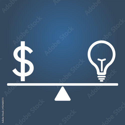 Money and idea concept