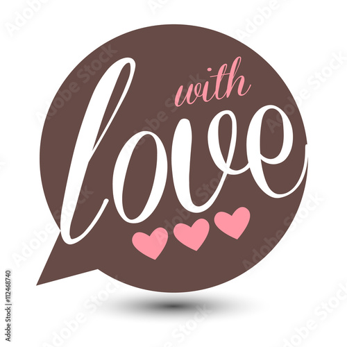 Love Icon in retro style