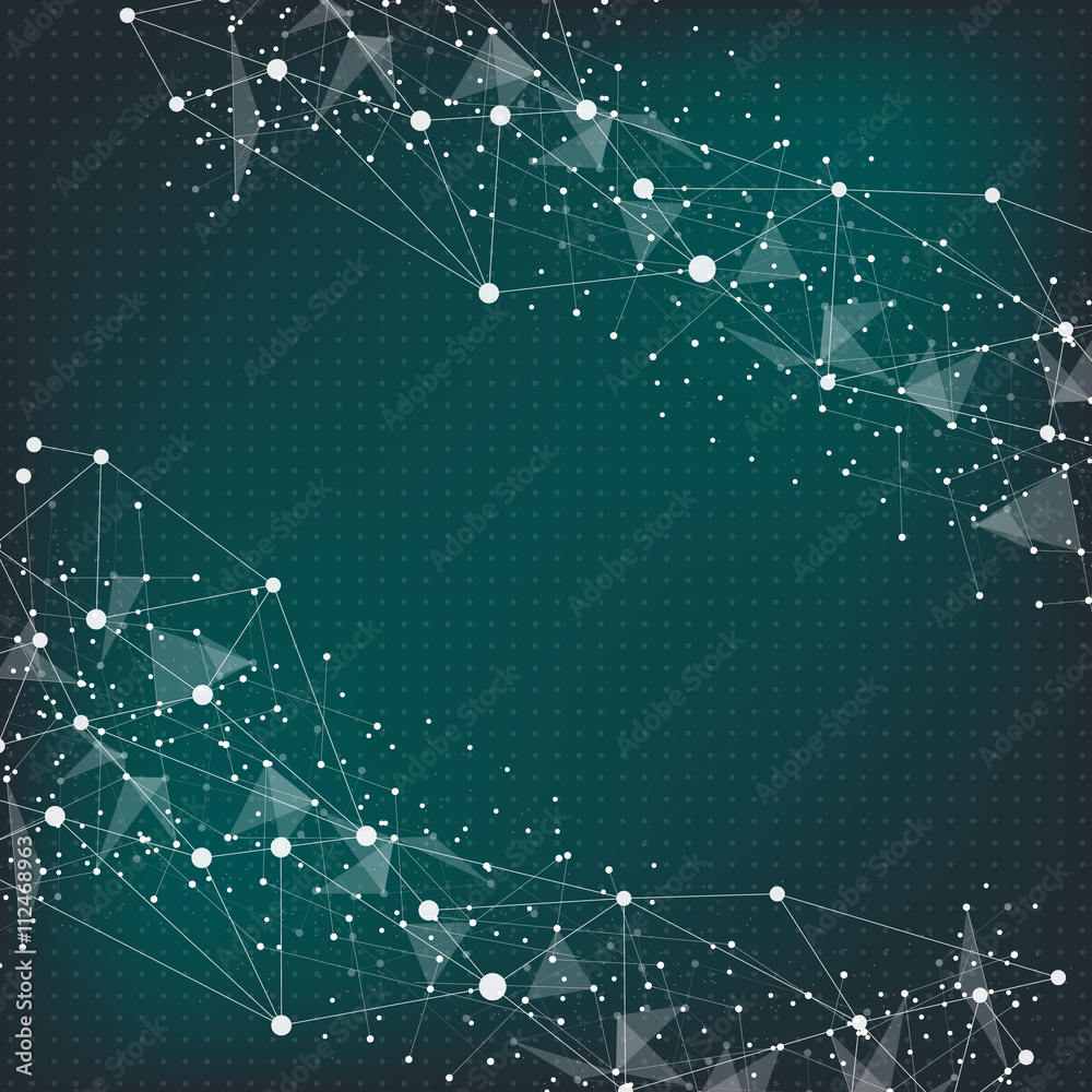 Fototapeta premium Abstract technology futuristic network