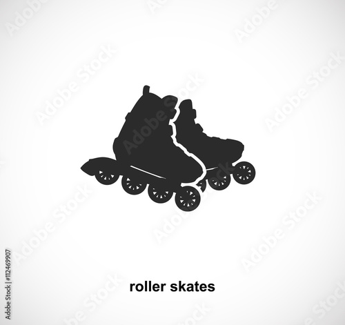 The roller skates icon. Gadget for active life. 